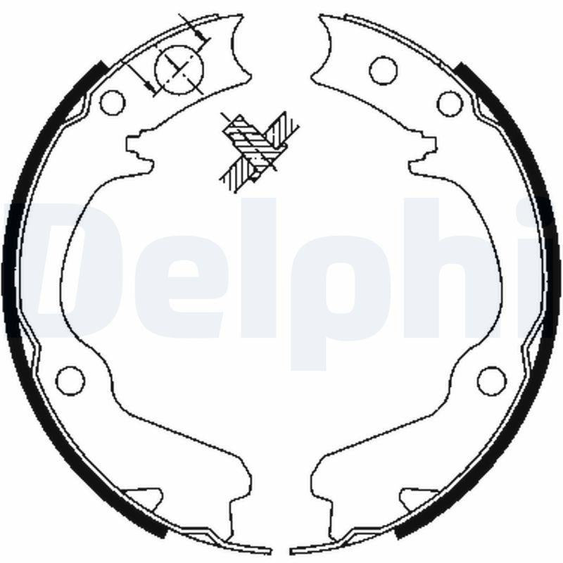 Delphi LS1899 Brake Pabucu
