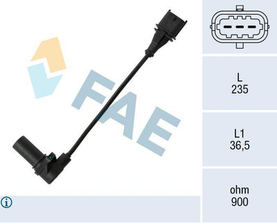 FAE 79068 Crankshaft Speed Sensor Opel Astra H Z17dtl Z17dth
