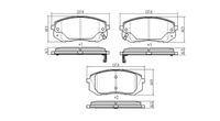 Fremax FBP-1042 Front Brake Pad (Carbon Formula) Hyundai-Kia Ix35 / I40 / Tucson / Kona / Sportage / Carens 2009 — Brake Pads