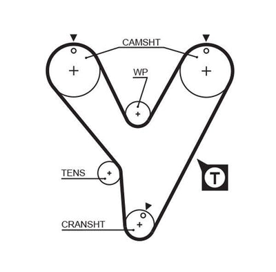 Gates 5228XS Timing Belt Sonata 90-98 3.0 V6 12V — Belts