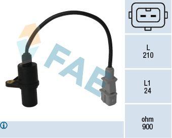 FAE 79047 Crankshaft Speed Sensor Hyundai Accent Getz Elantra Rio Cerato Accent Era 00-05 2 with Connector Benz