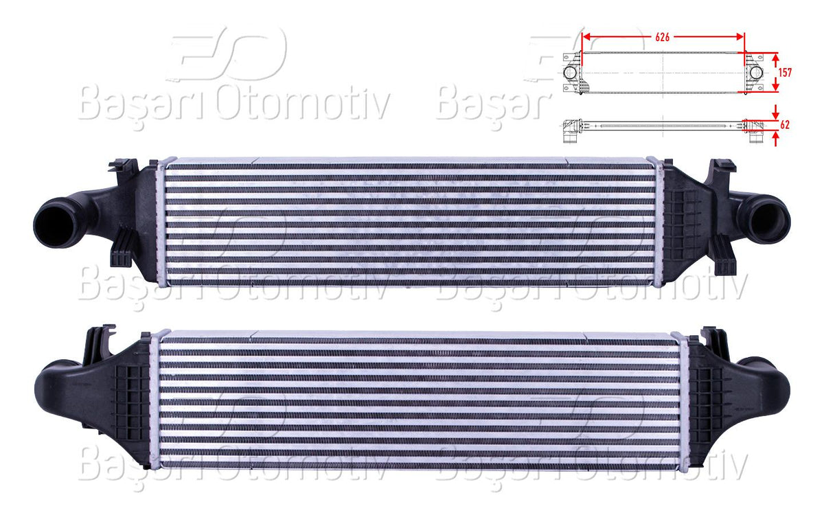 Wisco 3113836-00 Turbo Radiator (Intercooler) 626X157x62 Mercedes-Benz W176 A160 CDI A180 CDI A200 CDI A22 — Radiators & Fans