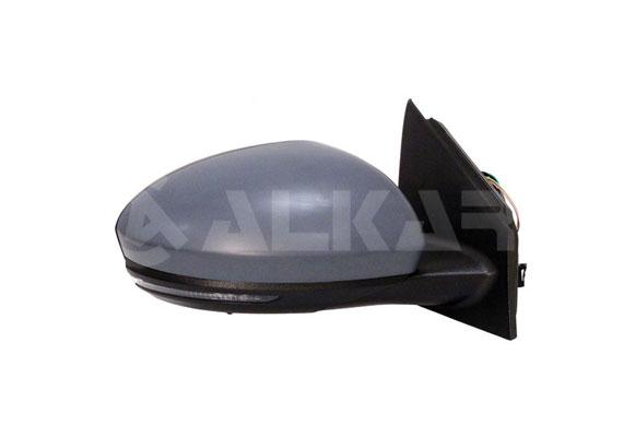 Alkar 6146237 Outer Rear View Mirror Right Electric Heated Primed Automatic Folding with Sensor w — Tail, Signal & Reflectors