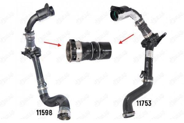 IBRAS Turbo Hose - Small Plastic Part Excluded for Renault Megane III 1.5 dCi & Fluence 1.5 dCi — İbraş, Turbo & Supercharger