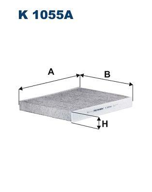 Filtron K1055A Cabin Air Filter Active with Carbon Opel Astra G/H Zafira A/B — Air & Cabin Filters