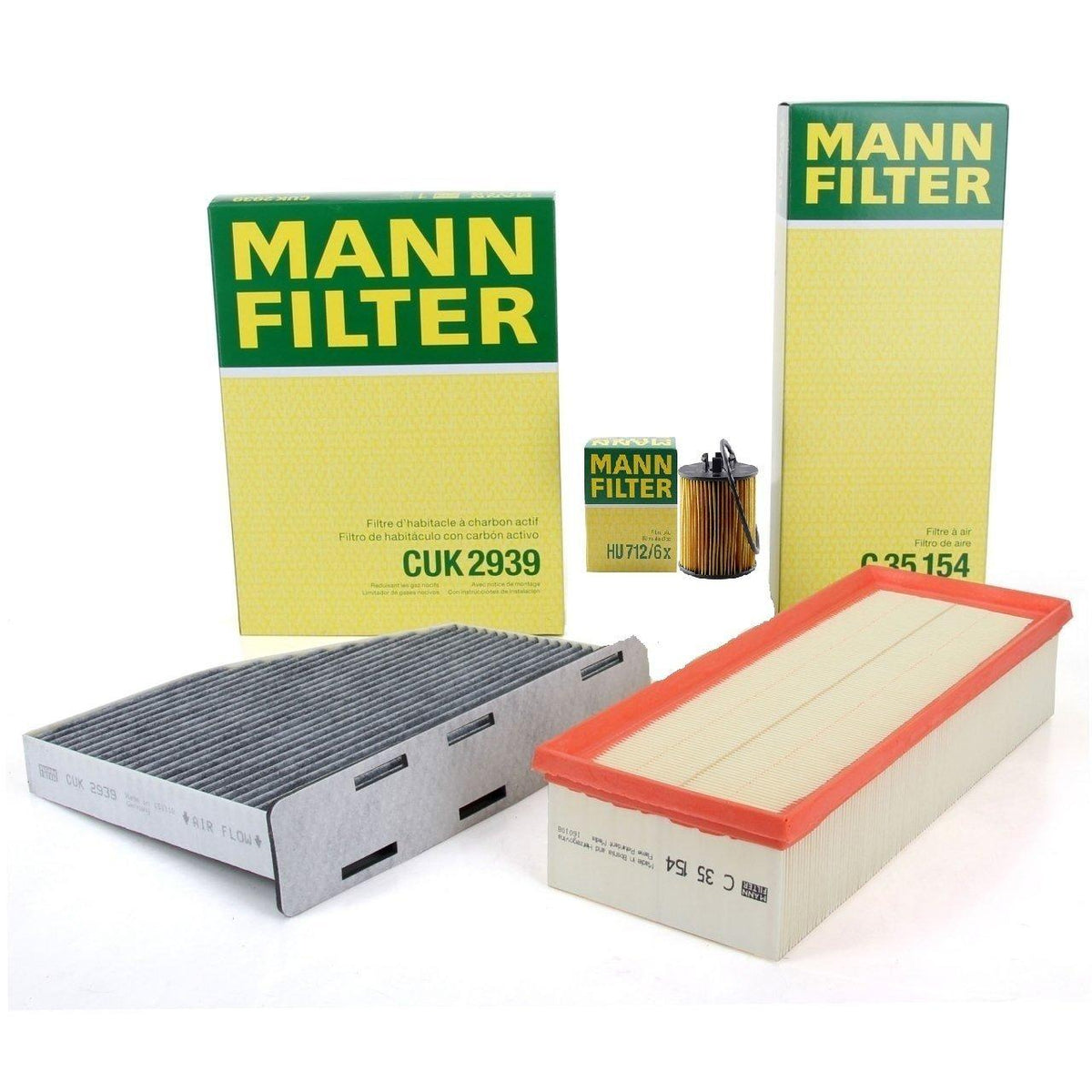 Mann Volkswagen Golf 5 2005-2008 1.4 TSI Maintenance Filter Set — Maintenance & Service Kits