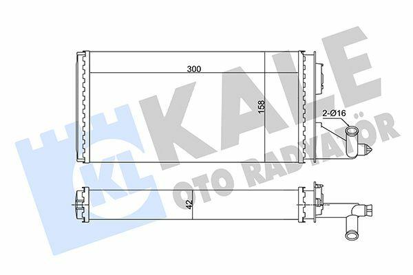 KALE Radiator 347095 for 92-99 Daily + Ms - Efficient Heating — Radiators & Fans