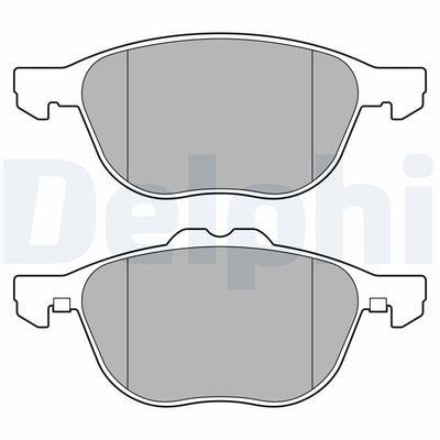 Delphi LP3650 Front Brake Pad Connect 13 /-1.5-1.6 TDCi 1.0 Ecoboost Kuga II 4X2 13 /-1.5-1.6 Ecoboost-1.5-2.0 T — Brake Pads