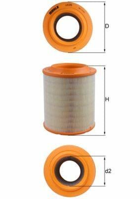 MAHLE LX1275 Air Filter for Audi A8 (2004-2011) — Air & Cabin Filters