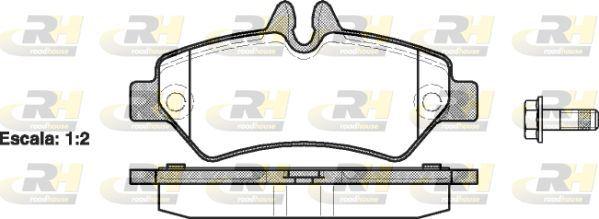 ROADHOUSE 21246.00 Brake Pad Rear Pair Wheel Mercedes Sprinter-Vag Crafter 06 > — Brake Pads