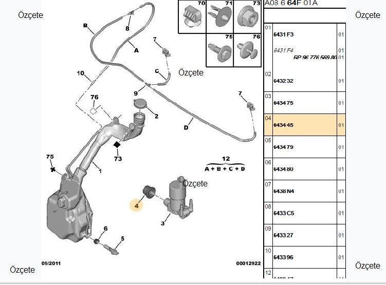 Bitapart BPE210062 Cam Su Pump Gasket P206 P307 P106 P406 (10Luk) — Gaskets & Seals