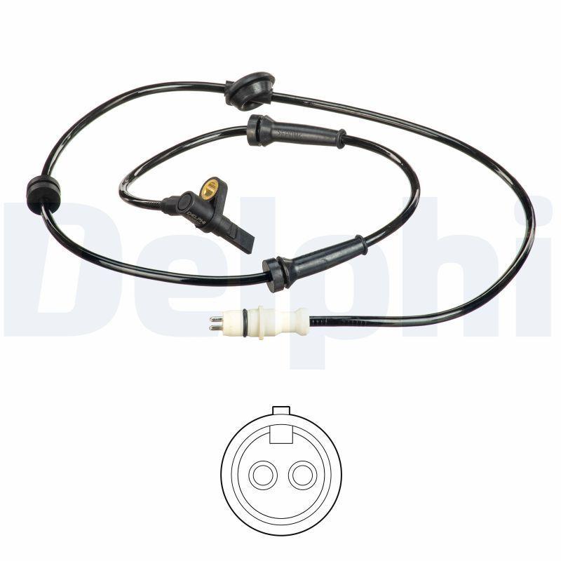 Delphi SS20577 ABS Sensor - Right Front for Palio 1.2 & Albea 1.2 / 1.4 / 1.3D Multijet — Brake Sensors & ABS