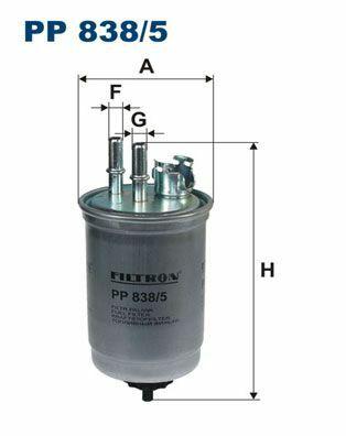 FILTRON PP838-5 Fuel Filter - 75Hp Vehicles — Fuel Delivery