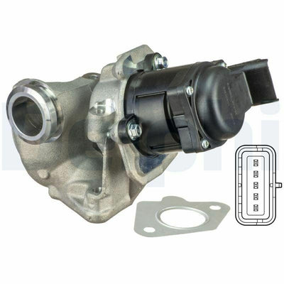 Delphi EG10401-12B1 EGR Valve 207 307 308 12V Compatible with Peugeot 207, Peugeot 307 and 1 more — Emission Control