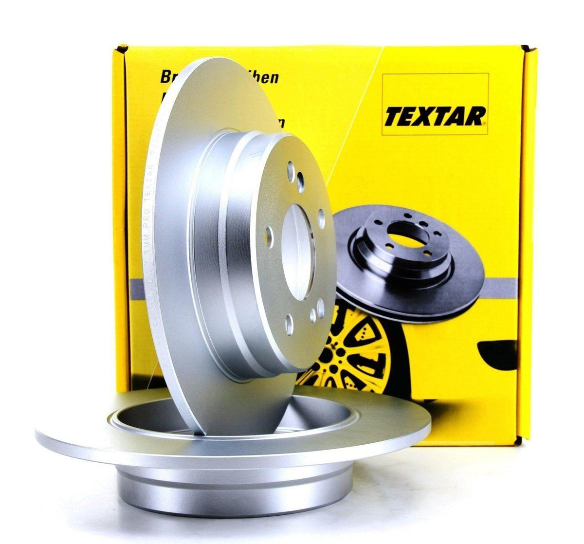 TEXTAR Rear Brake Disc Kit for Mercedes W209 CLK 200 - Premium German Quality — Brake Rotors & Drums