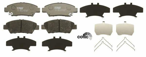 TRW GDB3493 Brake Pads - Superior Stopping Power for Honda Jazz, City, & CR-Z Owners