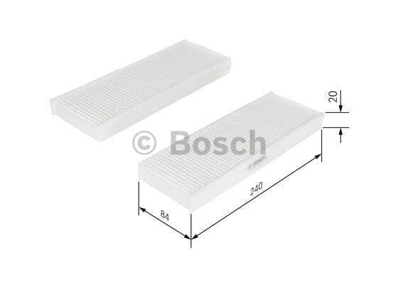 Bosch 1987435033 Peugeot 301 / Citroen C-Elysee 1.2 VTI-1.6 HDi Cabin Air Filter (2012- / Euro5) — Air & Cabin Filters