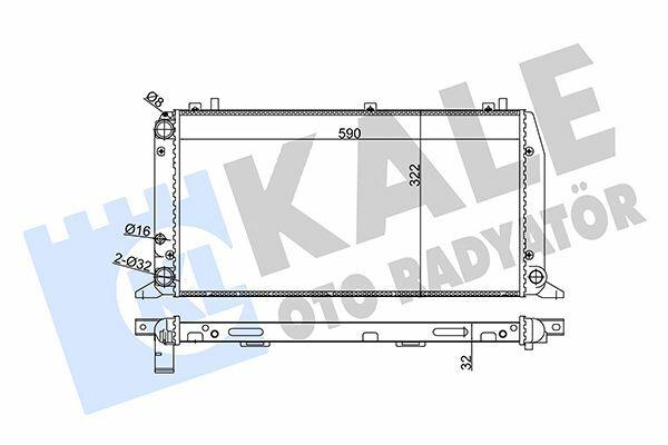 KALE 367400 Radiator - Compatible with 1992-1997 Cars — Radiators & Fans