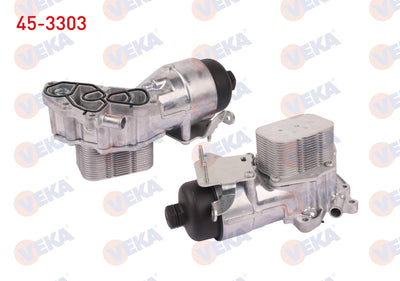 Veka 45-3303 Oil Cooler Complete with Bracket with Gasket Partner 1.6 HDi 96-08 / 3008-5008-208-301-508 1.6 HDi — Oil System