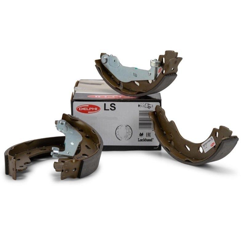 Delphi LS1381 Opel Vectra A Parking Brake Shoe Astra F/Vectra A-B/Omega B — Brake Cables & Hardware