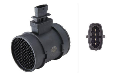 Hella 8ET009149-221 Air Mass Air Flow Sensor 4-Pole Alfa Romeo / Fiat / Ford / Opel / Peugeot / S — Engine Management Sensors