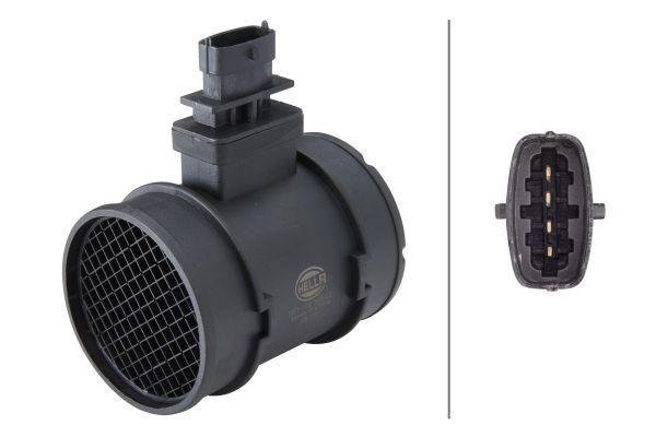 Hella 8ET009149-221 Air Mass Air Flow Sensor 4-Pole Alfa Romeo / Fiat / Ford / Opel / Peugeot / S — Engine Management Sensors