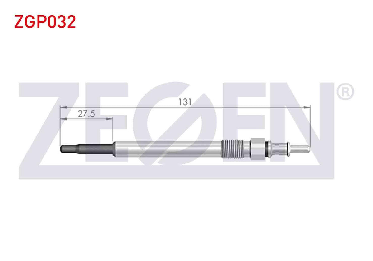 Zegen ZGP032 Glow Plug 11,5V Mercedes C Class (W202) C 200Cdi 1993-2000 / E Class (W210) E200cdi 1995-2002 / — Coils & Plugs