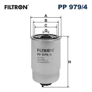 Filtron PP979-4 Diesel Filter Hyundai Santa Fe / Sorento 2.2 CRDi 09-