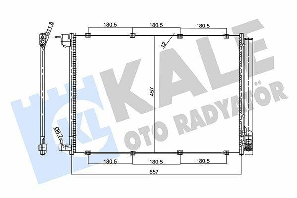 KALE AC Radiator 357735 - Klimatic Condenser for 15-C Series (W205-S205) & E Series (W213-S213) — Radiators & Fans
