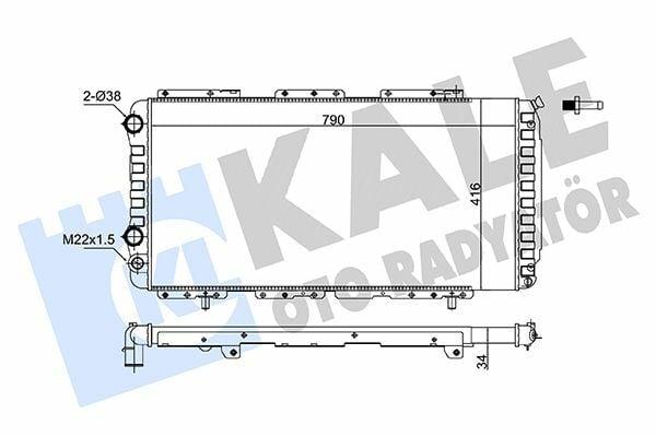 Kale Radiator 363140 - Mechanical Radiator for Boxer, Jumper, Ducato — Radiators & Fans