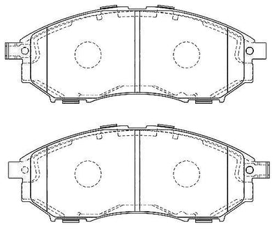 MGA 55461 Brake Pad Front Kadjar Koleos Qashqai X-Trail Navara Pathfinder 1.6 2.0 2.5 dCi 07-15 — Brake Pads