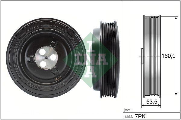 INA 544013210 Ford Transit V347/V363 2.2/2.4 TDCi Crankshaft Pulley 06- — Pulleys & Tensioners