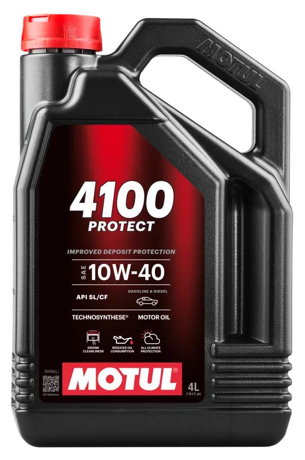 Motul 305-113000 4100 PROTECT 10W-40 Motor Oil 4 Litre — Fluids & Chemicals