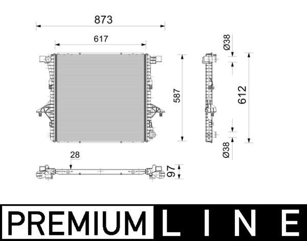 Mahle CR2814000P Radiator VW Amarok 3.0 TDI — Radiators & Fans