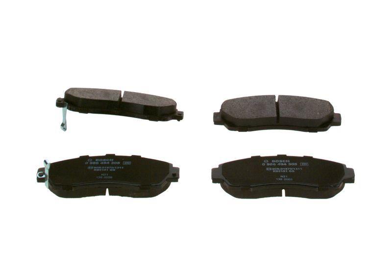 BOSCH Brake Pad Front 02-Ha.Cr-V 2.0 2.4i-Vtec - Low-Metallic Brake Pad Set — Brake Pads
