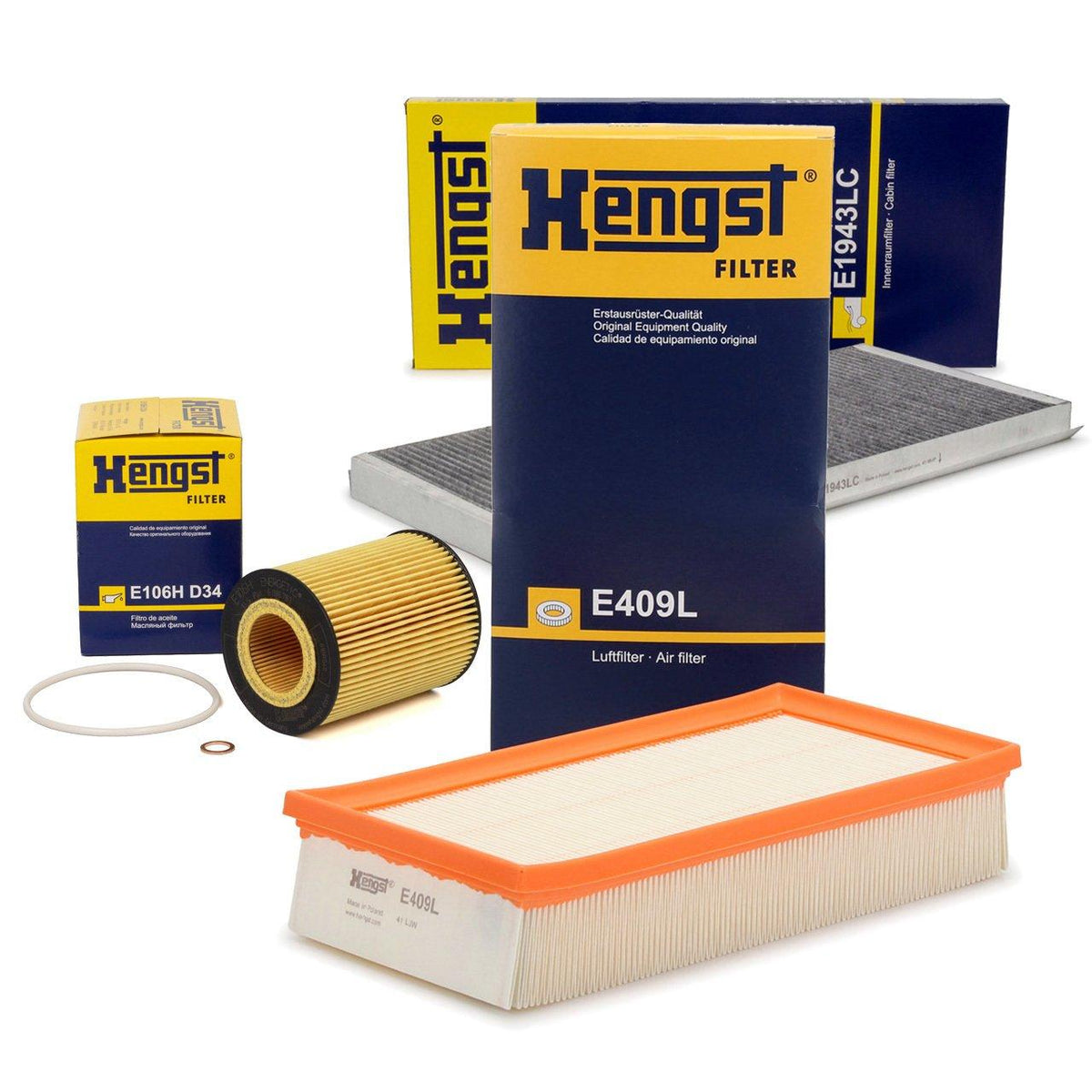 Hengst Bmw X5 E53 Body 3.0i Gasoline Scheduled Service Filter Set — Maintenance & Service Kits