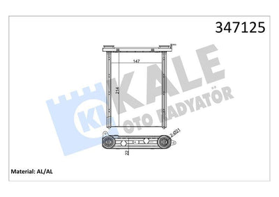 Kale 347125 Heater Core 09-Megane.III-Scenic.III