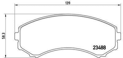 Brembo P54029 Brake Pad Front Mazda E2200d 91-03 Mitsubishi Pajero III 00-/ Pajero IV 07-/