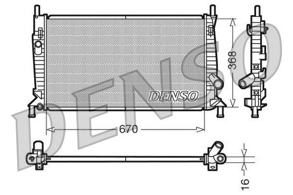 Denso DRM10075 Su Radiator — Radiators & Fans