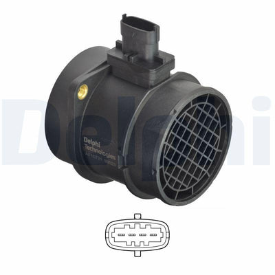 Delphi AF10721-12B1 Mass Air Flow Sensor Grand Cherokee IV (Wk, Wk2) 3.0 Crd 11 > — Engine Management Sensors