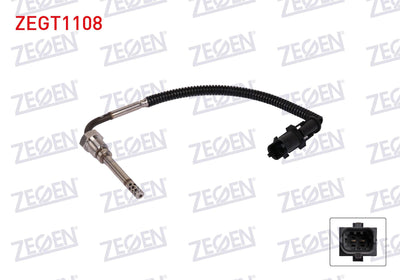 Zegen ZEGT1108 Exhaust Temperature Sensor (Egt) Fiat Idea 1.3 D Multijet 2008-2012 /Linea 1. — Temperature Sensors & Switches