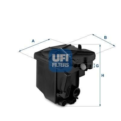 UFI Fuel Filter 24.027.00 - Compatible with HDi Models — Fuel Delivery