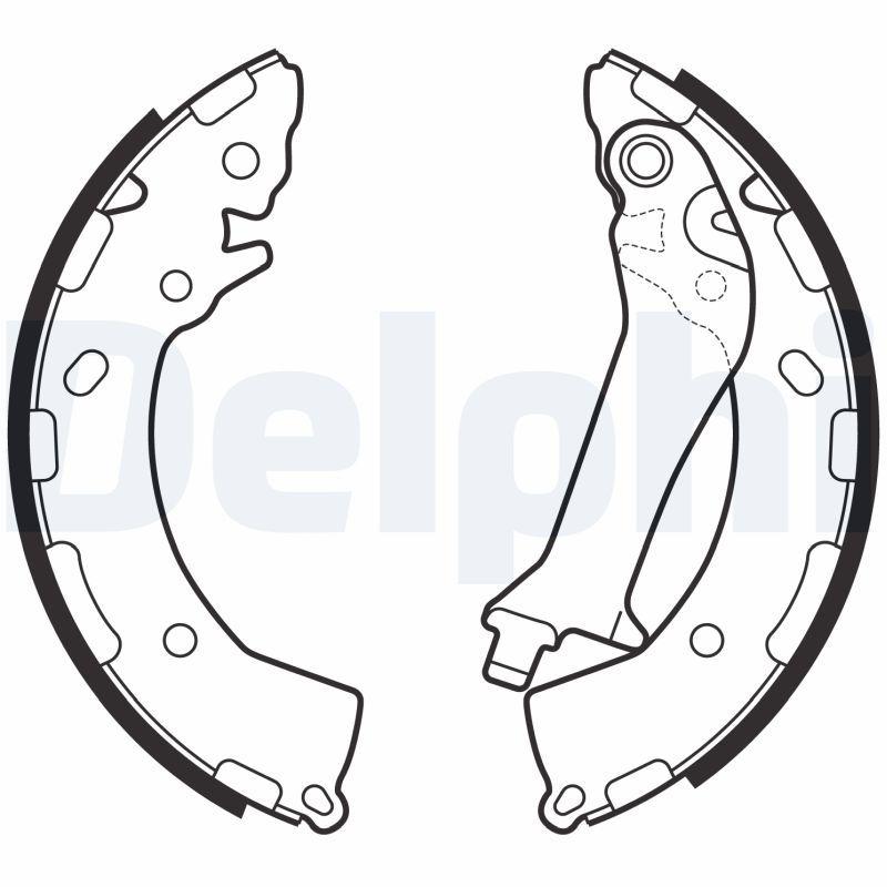 Delphi LS2150 Brake Pabucu Rear Kia Rio Stonic 2017->