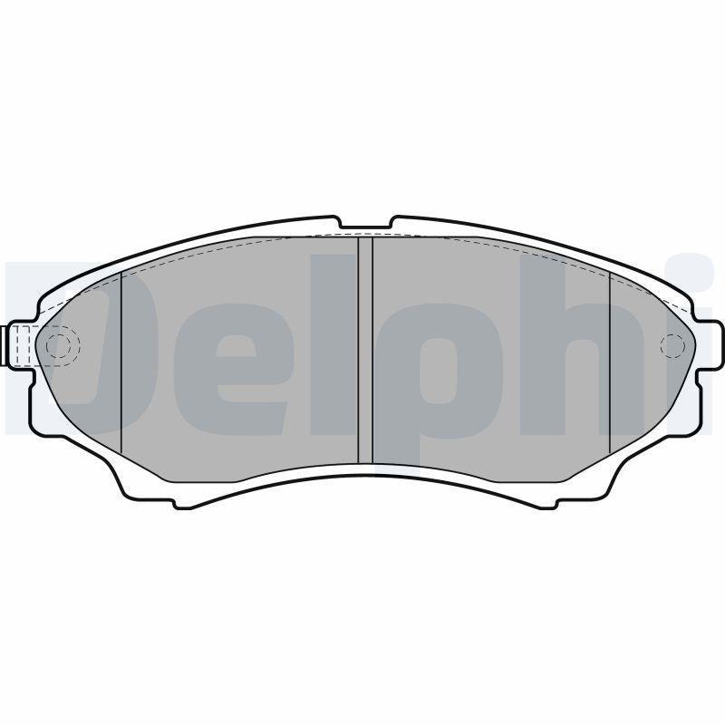 Delphi LP2036 Brake Pad Front Ford Ranger 4x4 02 > Mazda B2500 2.5/3.0 TD 06 > 12
