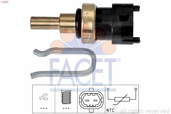 FACET 7.3357 Coolant Temperature Sensor for Fiat 500 & Grande Punto — Temperature Sensors & Switches