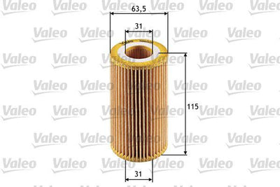 Valeo 586505 Oil Filter Opel Astra G Vectra B/C Zafira A 2.0 DTi — Oil Filters