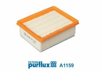 Purflux A1159 Air Filter Peugeot Partner and Citroen Berlingo 207 mm Length Compatible with Citroën Ber — Air & Cabin Filters