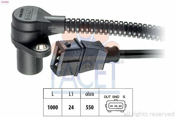 FACET Crankshaft Sensor - Precision Measurement for Opel Astra F, Omega B, Vectra — Pistons & Rotating