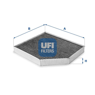 Ufi 54.168.00 Cabin Air Filter with Carbon (Audi A4 A5 Q5 1.8 2.0 3.0 TFSI 2.0 TDI) — Air & Cabin Filters