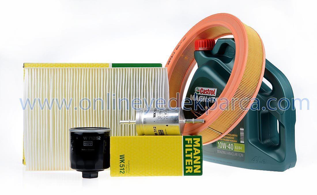 Castrol Volkswagen Polo HB 1,6 AEE Scheduled Service Set with Engine Oil Mann / — Fluids & Chemicals
